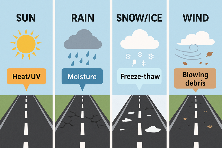 Climate Affect Asphalt Pavements