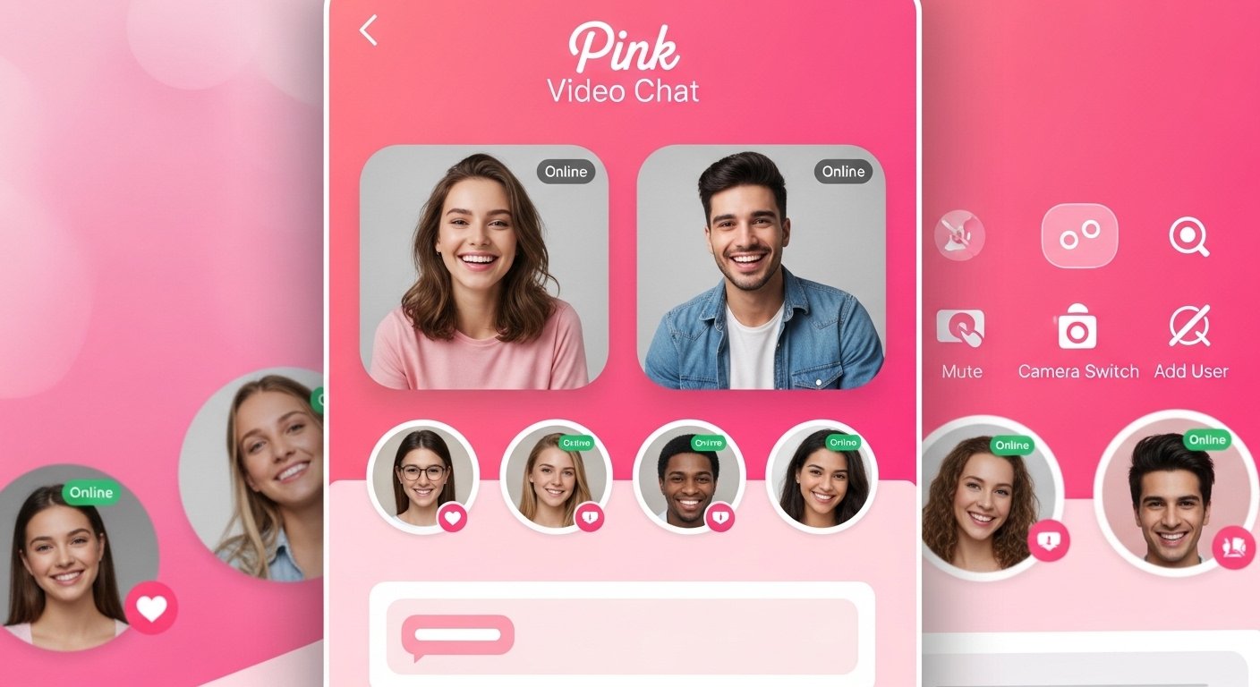 Pink Video Chat